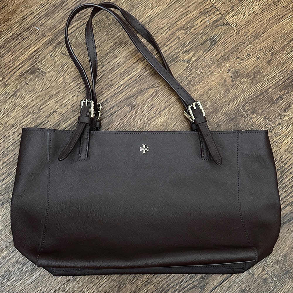 Tory Burch Dark Brown Tote Bag